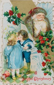 British Christmas Card by English School