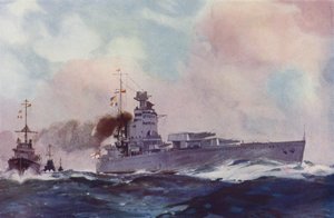 British Nelson class battleship by English School