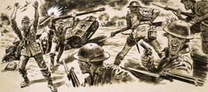 British Troops Attack the Position Held by Rommel