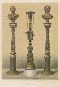 Bronze Candelabra, Royal Manufactory, Berlin by English School