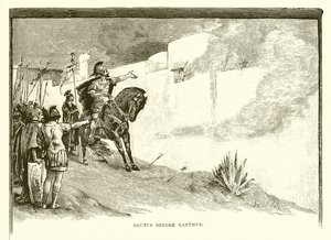 Brutus before Xanthus by English School