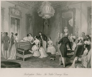 Buckingham Palace, the Yellow Drawing Room by English School