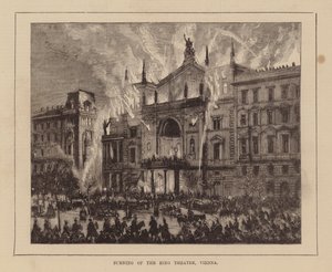 Burning of the Ring Theatre, Vienna by English School