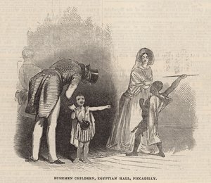Bushman children, Egyptian Hall