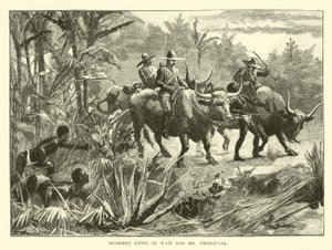 Bushmen Lying in Wait for Mr Threlfall by English School