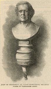 Bust of Thackeray by English School