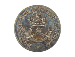 Button, Bombay Volunteer Rifles, pre-1901 by English School