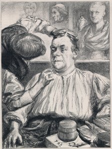 COQUELIN in his dressing room: CONSTANT COQUELIN Aine (elder) English actor in the role of Cyrano de Bergerac at the Lyceum Theatre, London