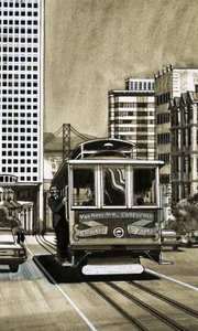 Cable car by English School