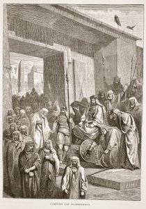 Cambyses and Psammetichus by English School