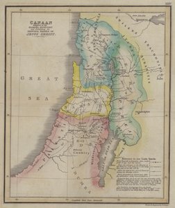 Canaan Adapted to the Gospel History and Exhibiting the Principal Travels of Jesus Christ by English School