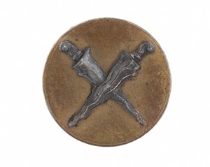 Cap badge button, Malay State Guides, 1896-1919 by English School