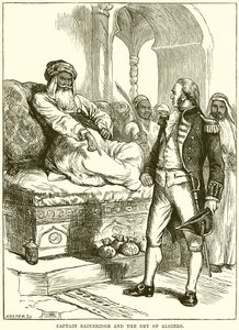 Captain Bainbridge and the Dey of Algiers by English School