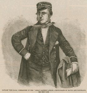 Captain Vine Hall, Commander of the Great Eastern by English School