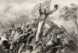 Capture of the guns by the Highlanders before Cawnpore in 1857, from 