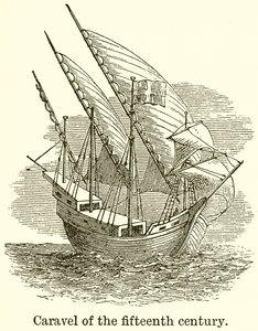 Caravel of the Fifteenth Century by English School