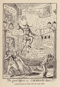Caricature of the use of gas by English School