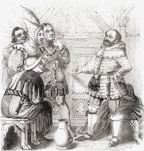 Carpenter, Haberdasher, Weaver, Dyer and Tapestry Maker, from Old England: A Pictorial Museum by English School
