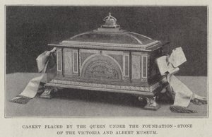 Casket placed by the Queen under the Foundation-Stone of the Victoria and Albert Museum by English School