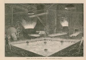 Casting One of the Plates for the Great Steam Hammer at Woolwich by English School