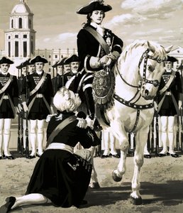 Catherine Led an Army Revolt That Toppled Her Husband, Czar Peter by English School