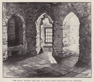 Cell in the Tower of London in which the Future Queen Elizabeth I was Imprisoned in 1554 during the Reign of her Half-Sister Mary I by English School