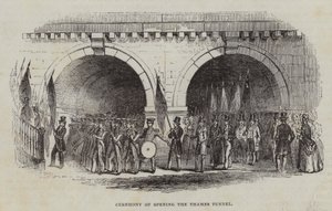 Ceremony of Opening the Thames Tunnel by English School