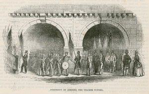 Ceremony of the Opening of the Thames Tunnel by English School