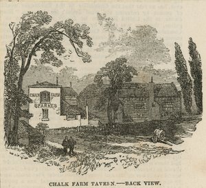 Chalk Farm Tavern, London, Back View by English School