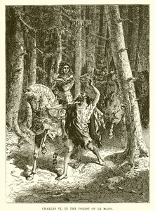 Charles VI in the Forest of Le Mans by English School