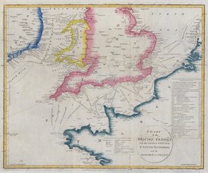 Chart of the English Channel by English School