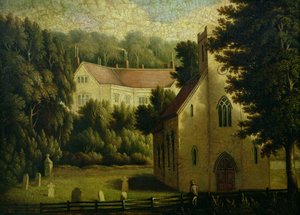 Chawton House and Church, 1809