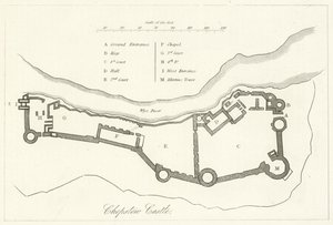 Chepstow Castle by English School