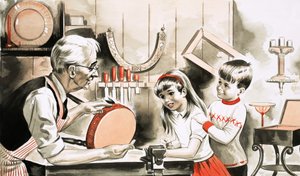 Children with Furniture Restorer
