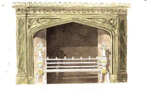 Chimney-piece of Mona marble, plate 94 from Ackermann