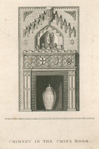 Chimney in the China Room, Strawberry Hill, Twickenham, London by English School
