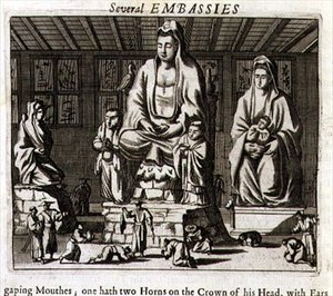 Chinese Idols, illustration from a description of Embassies to China by English School