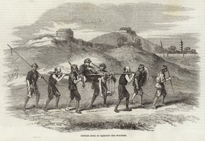 Chinese Mode of Carrying the Wounded by English School