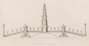 Chinese pagoda and bridge, St James
