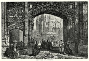 Christchurch Gate, Canterbury by English School
