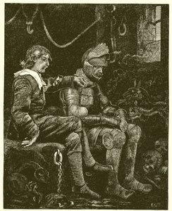 Christian and Hopeful in the Castle of Giant Despair by English School