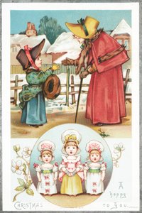 Christmas Greetings and Girls Singing by English School