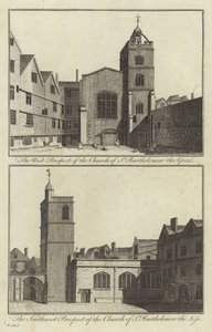 Church of St Bartholomew the Great and Church of St Bartholomew the Less, London by English School