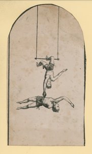 Circus acrobats by English School