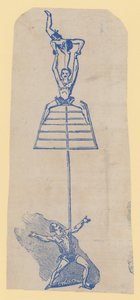 Circus acrobats by English School