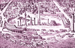 Circus and Hippodrome of Christian Constantinople, illustration of the 