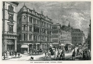 City Improvements - Queen Victoria Street, London by English School