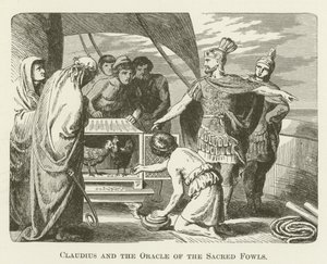 Claudius and the Oracle of the Sacred Fowls by English School