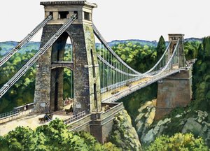 Clifton Suspension Bridge by English School