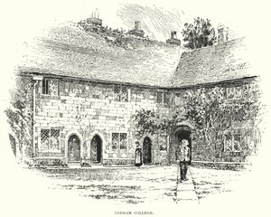 Cobham College (engraving) by English School